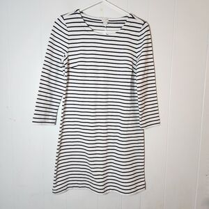 J. Crew Factory Maritime Long Sleeve Shift Dress Size Small NWT